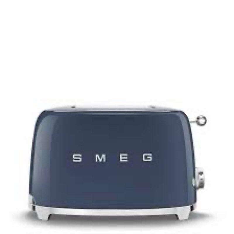 SMEG 2 Slice Toaster with 6 Presets and Defrost Function and Removable Crumb Tray TSF01PKMUS, Pink 2 Slice Blue