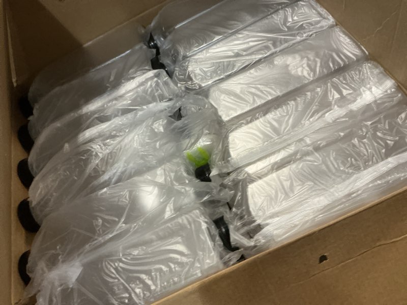 Condition photo showing New/Like New for 36pcs 16oz plastic bottles with lids, juice bottles with caps, reusable containers and clear beverage for milk, smoothies, juice 36pcs16oz