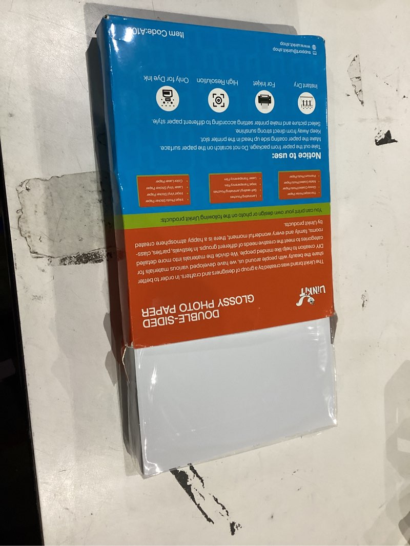 Condition photo showing Good Condition for uinkit 200 sheets double sided photo paper glossy 8.5x11 54lbs inkjet for dye ink 200gsm value bulk pack picture 8.5 x 11 9.5mil for inkjet printing printer (200sheets, 8.5x11) 8.5x11 200