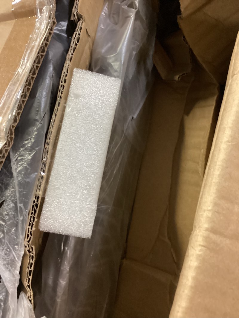 Condition photo showing As Is for similar cyclone pedestal fan, adjustable height, timer, remote control, 3 speeds, for bedroom, living room, home