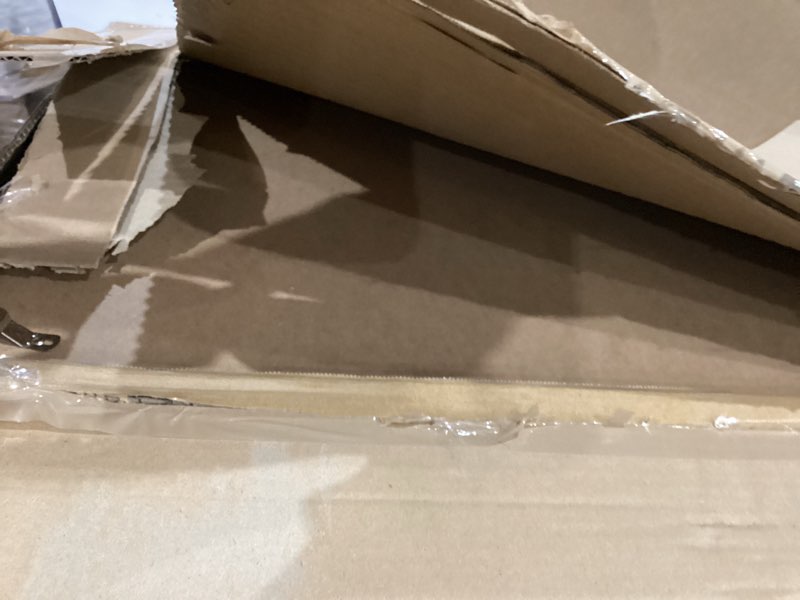 Condition photo showing As Is for 30x30 Picture Frame Black with 24x24 Mat, Display Photo 24x24 with Mat or 30 x 30 Without Mat, Wall Hanging Large 30x30 Poster Frame with Shatter Resistant Plexiglass, Black Black 30x30 inch