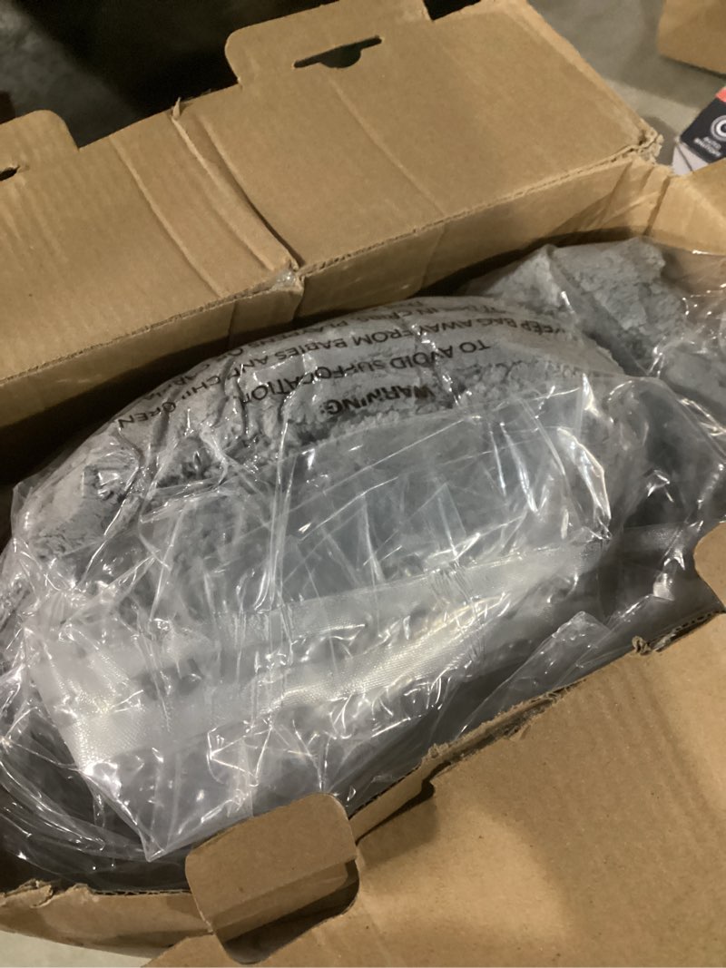 Condition photo showing Good Condition for Bedsure Queen Fluffy Comforter Set, Grey Plush Fleece Bed Set, Luxury Jacquard Farmhouse Boho Soft Warm Bedding for Winter, 3 Pieces, 1 Comforter (90"x90") and 2 Pillowcases (20"x26") Queen 01 - Grey - Fuzzy Cable Stripe