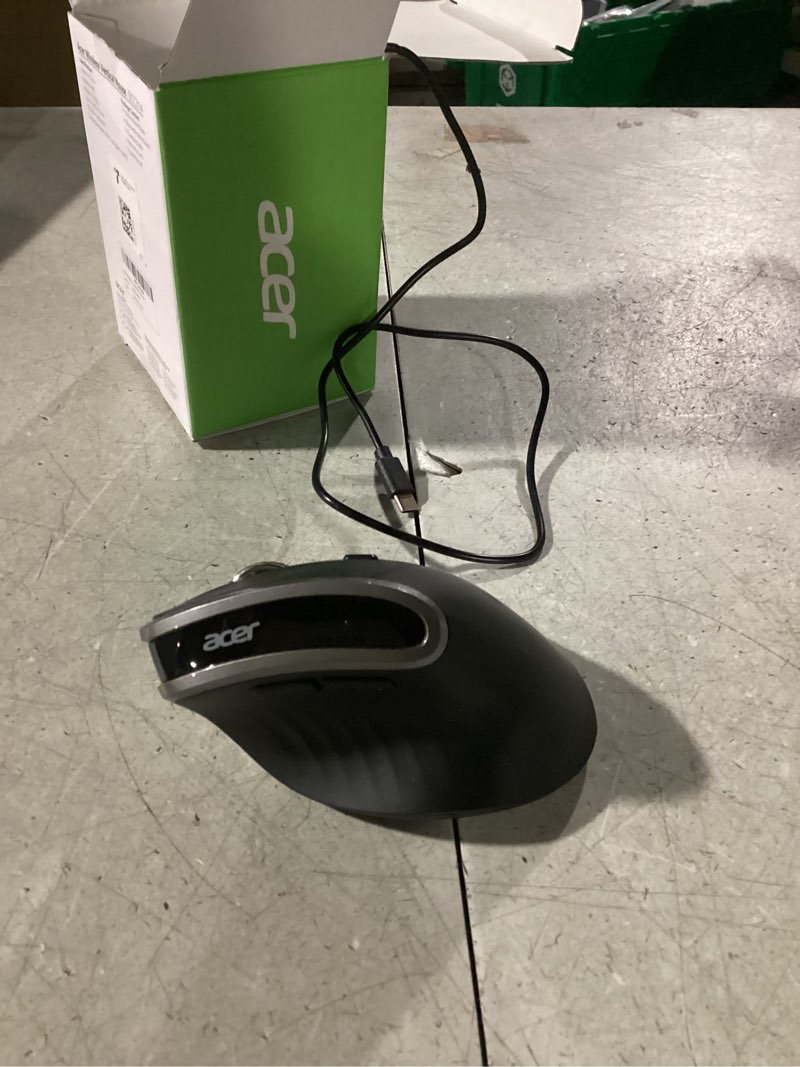 Condition photo showing Good Condition for acer Ergonomic Mouse Wireless, Vertical Computer Mouse for Office, Ergo Mice Rechargeable for Medium to Large Sized Hands, 2.4GHz USB Receiver, 800/1200/1600 DPI, 6 Buttons for Laptop, PC and Desktop OCC314