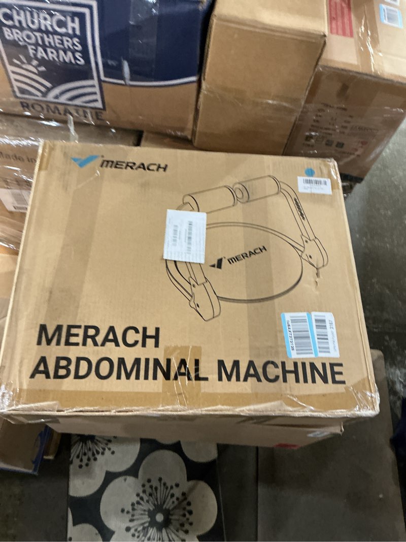 Condition photo showing New/Like New for MERACH Ab Machine, Sit Up Exercise Equipment with 3 Adjustable Resistance Levels, Automatic Rebound Ab Crunch Machine for Core Workout, Ab Workout Equipment for Stomach Round(Red)