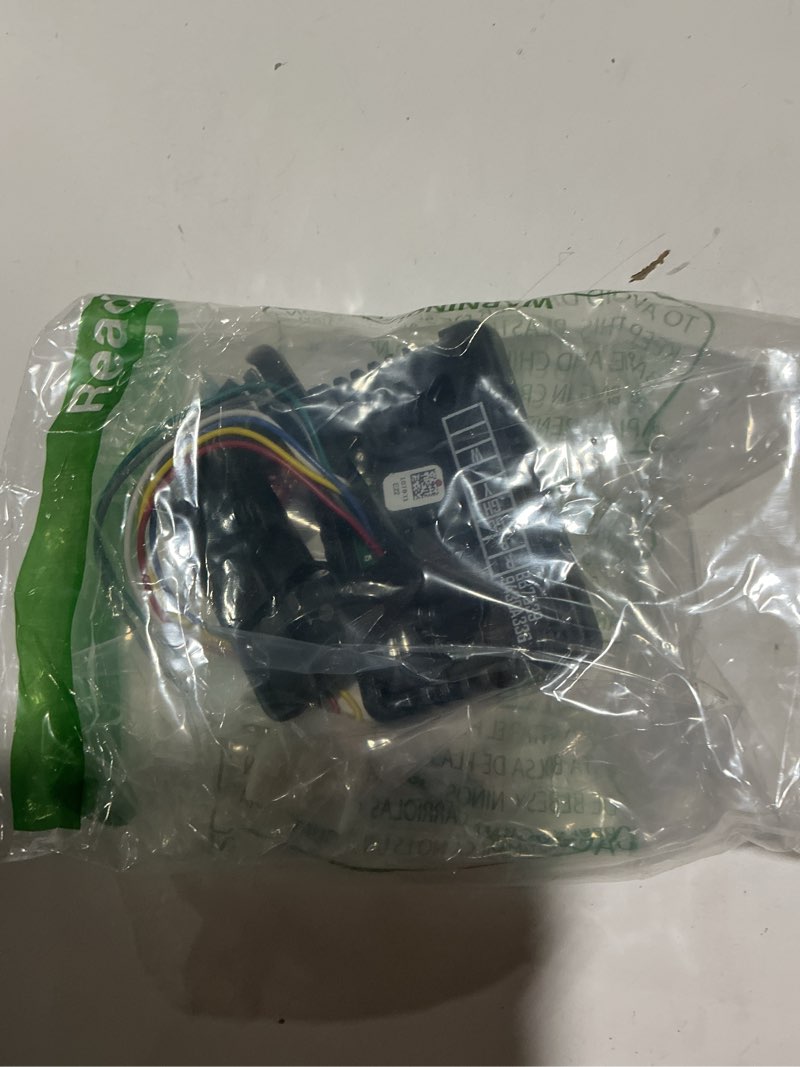 Condition photo showing As Is for coleman-mach heating & cooling digital single stage rv thermostat - easy wall mount installation, digital lcd display with wire plugs - perfect for rv heating & cooling systems, black (?9430a3362)