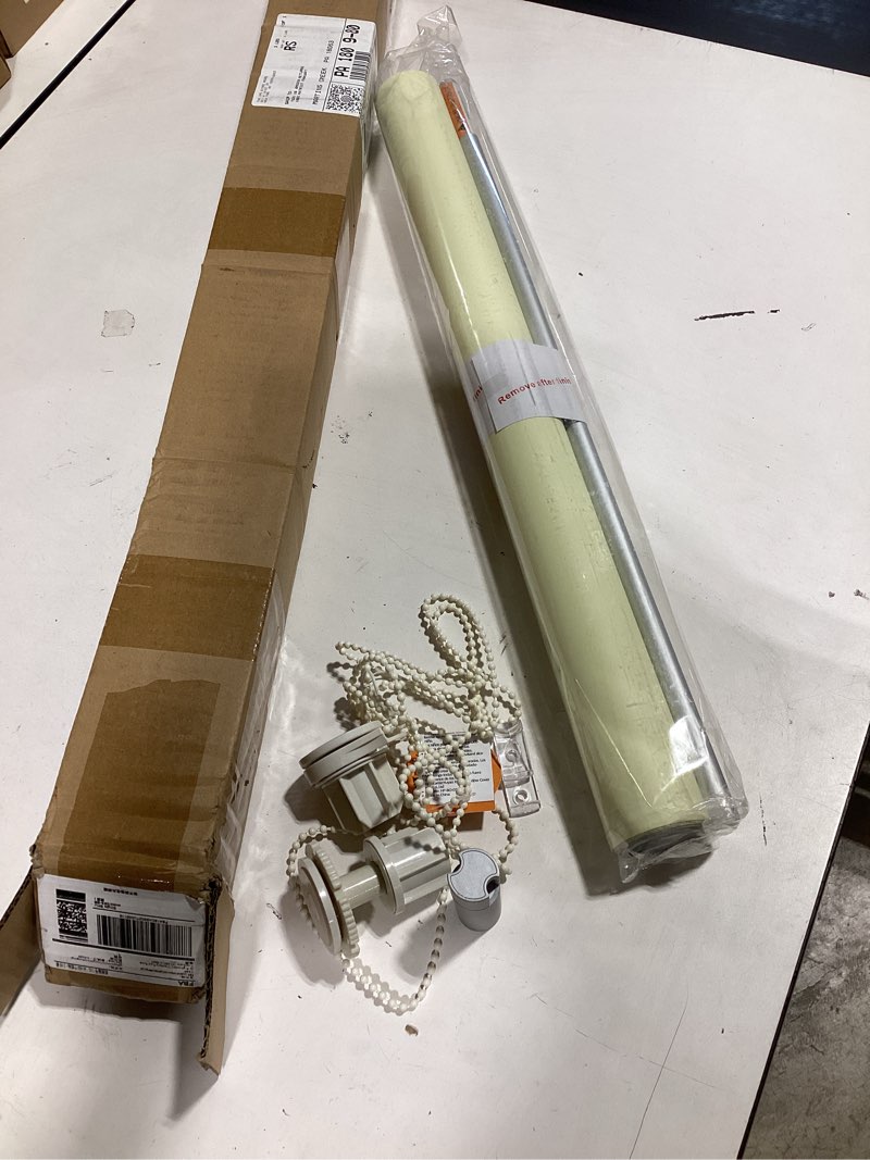 Condition photo showing New/Like New for no drill no tools 100% blackout roller shade | uv protection | easy-care fabric | roller blind for windows & doors | pull down window shade - beige (25" w x 75" h) no drill-beige 25"w x 75"h