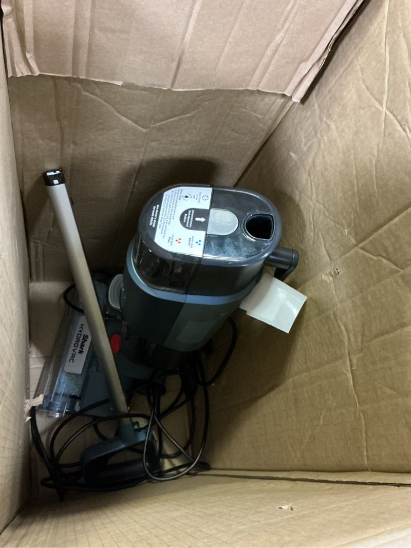 Condition photo showing As Is for Shark HydroVac MessMaster Wet Dry Corded Vacuum Cleaner, 3-in-1 Multi-Surface Vacuum Mop & Self-Cleaning System, Lightweight, Powerful Suction, for Hard Floors & Area Rugs, Navy, WD161