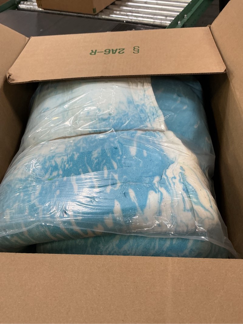 Condition photo showing As Is for Novilla Memory Foam Mattress Topper Twin XL - 3 Inch Cooling Gel Infused Memory Foam | Slow-Rebound Pressure Relief | CertiPUR Certified | Comfort for Sleeper Sofa, RV, Camper, Dorm Room 3 Inch Blue Twin XL