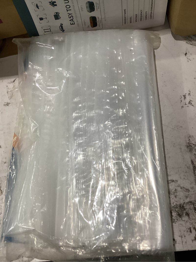 Condition photo showing New/Like New for 12” x 12” (100 count) 2 mil clear reclosable zip plastic poly bags | with resealable lock seal zipper - spartan industrial