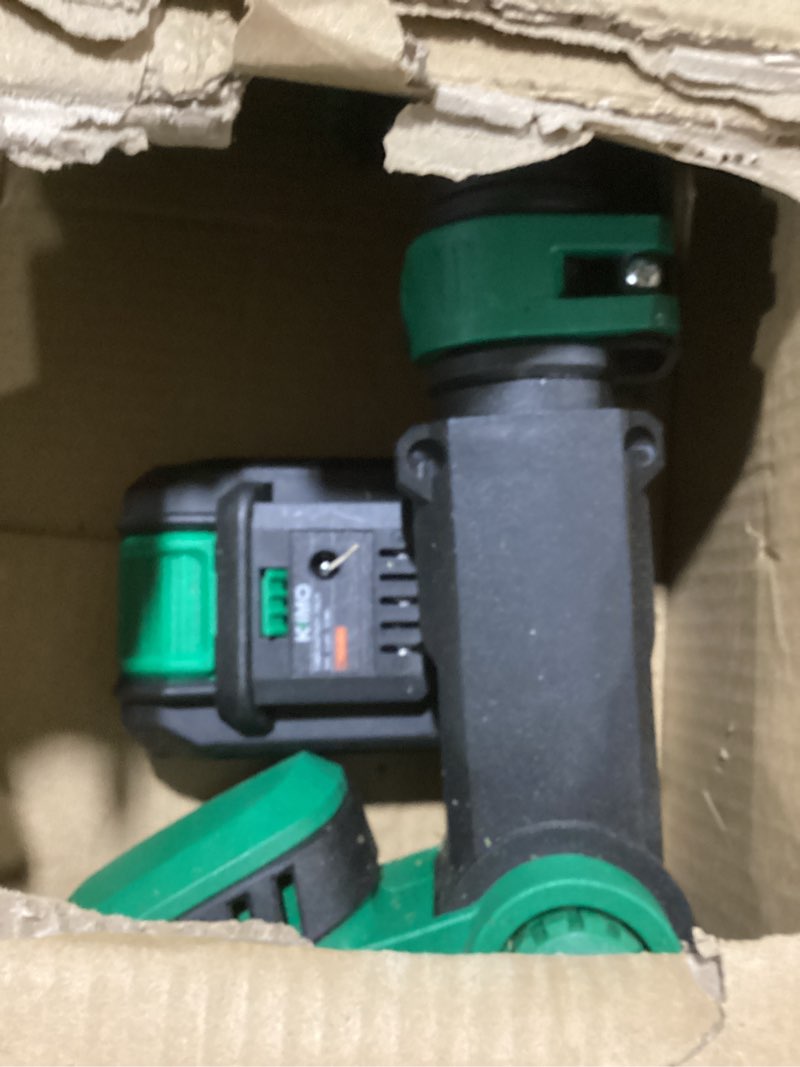 kimo cordless weed wacker battery operated w/ 2 x 2.0ah batteries, 12" weed eater w/10pcs dual-sided