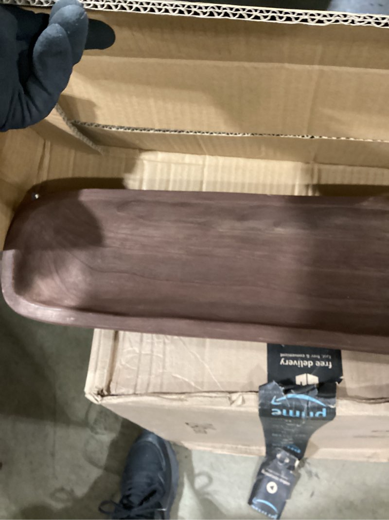 Condition photo showing Good Condition for Decorative Wooden Dough Bowls, Long Natural Root Hand Carved Bowl Large Bread Shaped Wooden Tray, Rustic Centerpiece Dining Room Table Centerpiece Potpourri Decor Display Bowl 23"x6"x2"