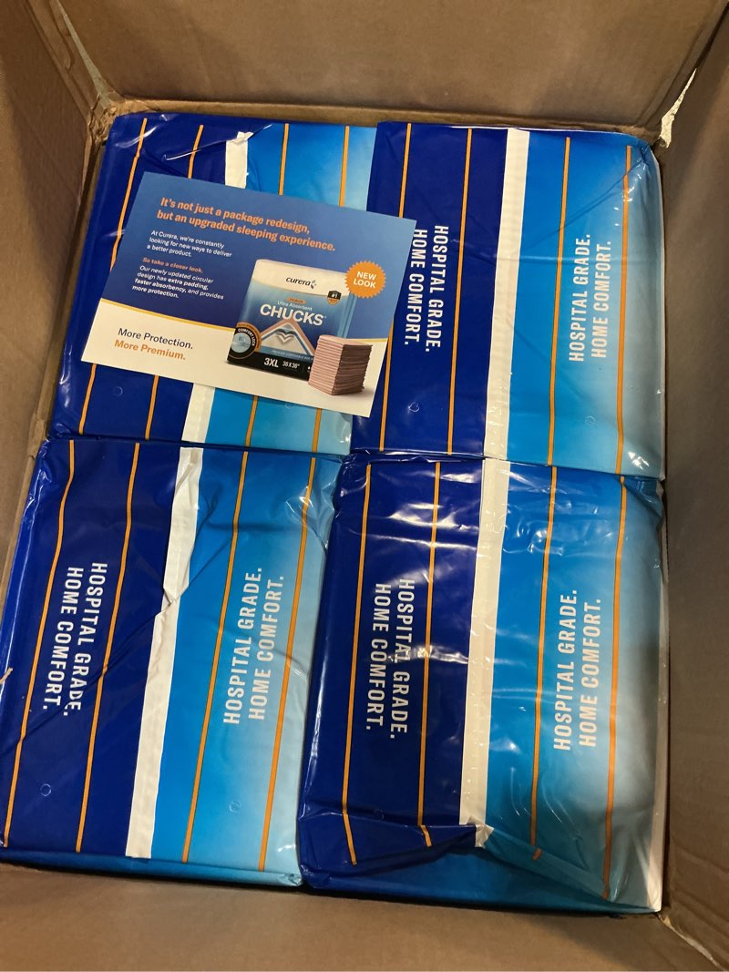 Condition photo showing New/Like New for chucks premium disposable underpads 36”x36” [100-count] ultra absorbent chux incontinence bed pads disposable adult with adhesive tape, pee pads pet training pads xxxl 36x36 bulk pack 36" x 36"