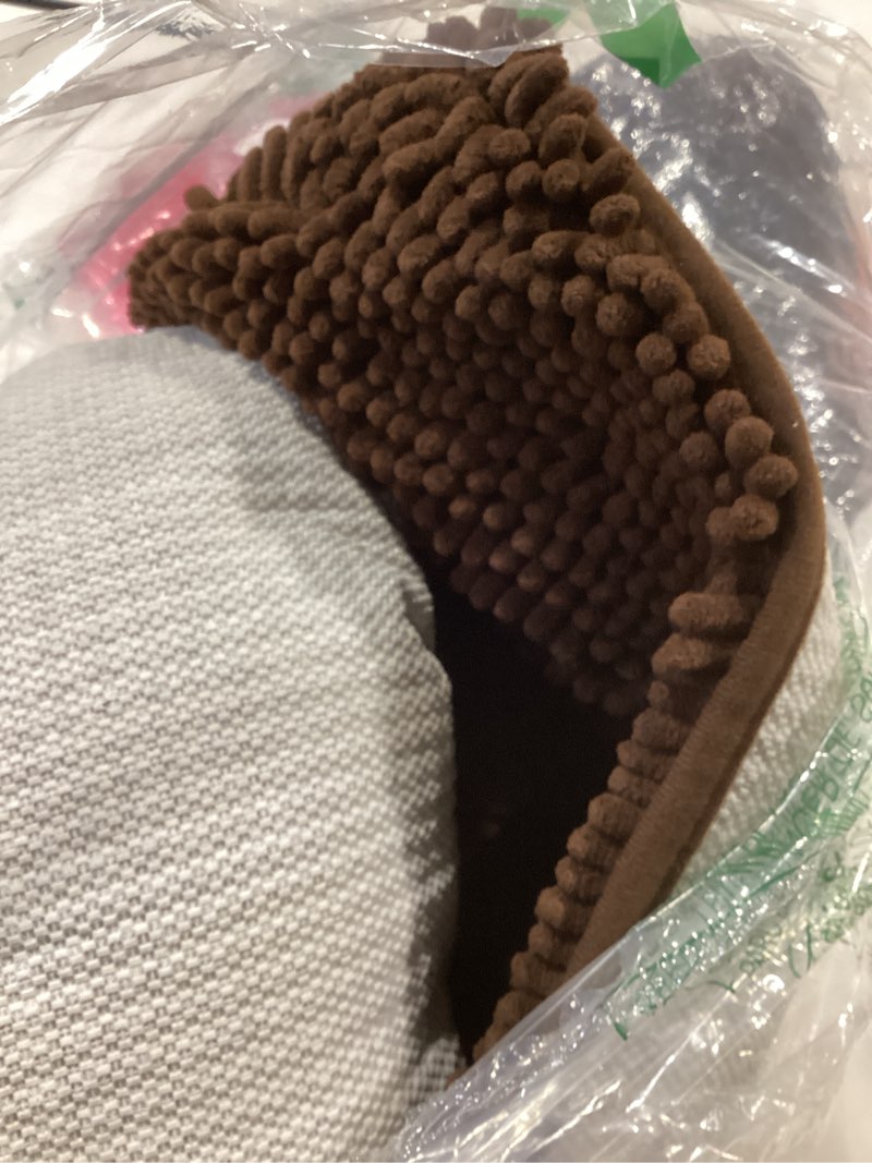 Condition photo showing Good Condition for muddy mat® | super absorbent door mat indoor, microfiber quick dry chenille entryway rug, non-slip front door mat, indoor mats for entryway, machine washable pet rug, brown 59"x24" chocolate brown 24" x 60"