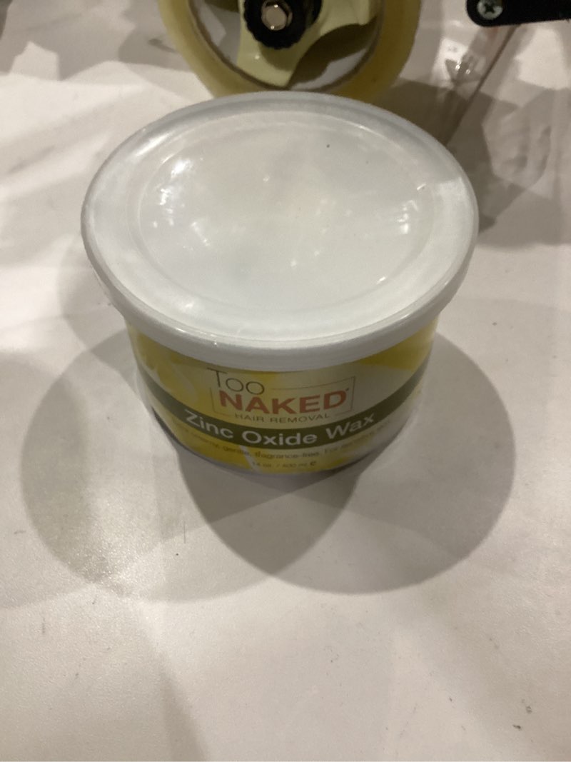 Condition photo showing New/Like New for Too Naked Hair Removal Zinc Oxide Wax for Sensitive Skin, Extra Creamy, Non-Transparent Salon Wax, Fragrance-Free, 14 oz. 14 Ounce (Pack of 1)