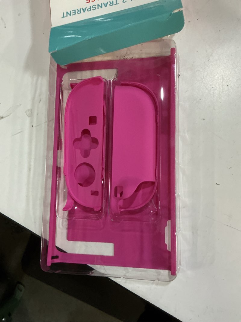 Condition photo showing Good Condition for slim hard pc case for switch 2 with 2 thumb grip caps,split design, dockable protective full-body shell cover for switch 2,classic solid colors (barbie pink)
