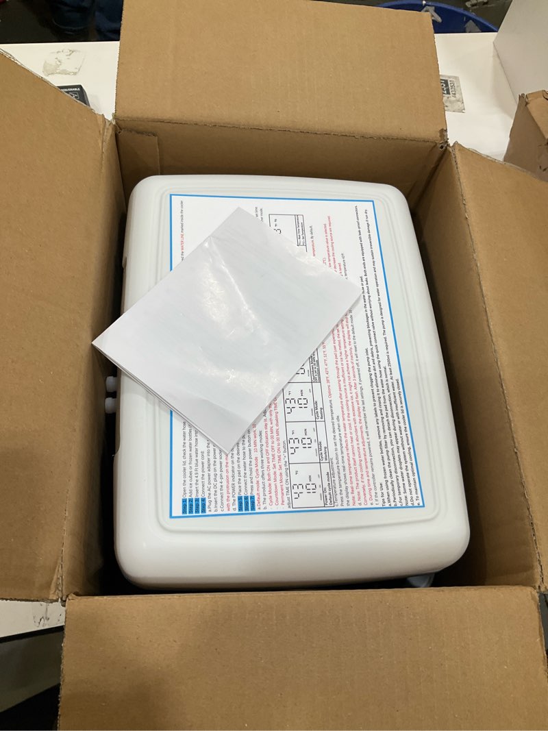 Condition photo showing Good Condition for ice machine for knee after surgery—full coverage xl pad, cold therapy machine for knee recovery with programmable timer & compression, reduce post-op swelling & pain, acl/sports injuries, cryotherapy full coverage pad+machine