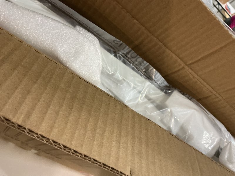 Condition photo showing New/Like New for Extra Wide Baby Gate 57.5-66.9 Pressure Mounted,Child Dog Pet Safety Gates with Walk Through Door for Doorways Stairs No Drilling in Door,White 62.2--66.9inch