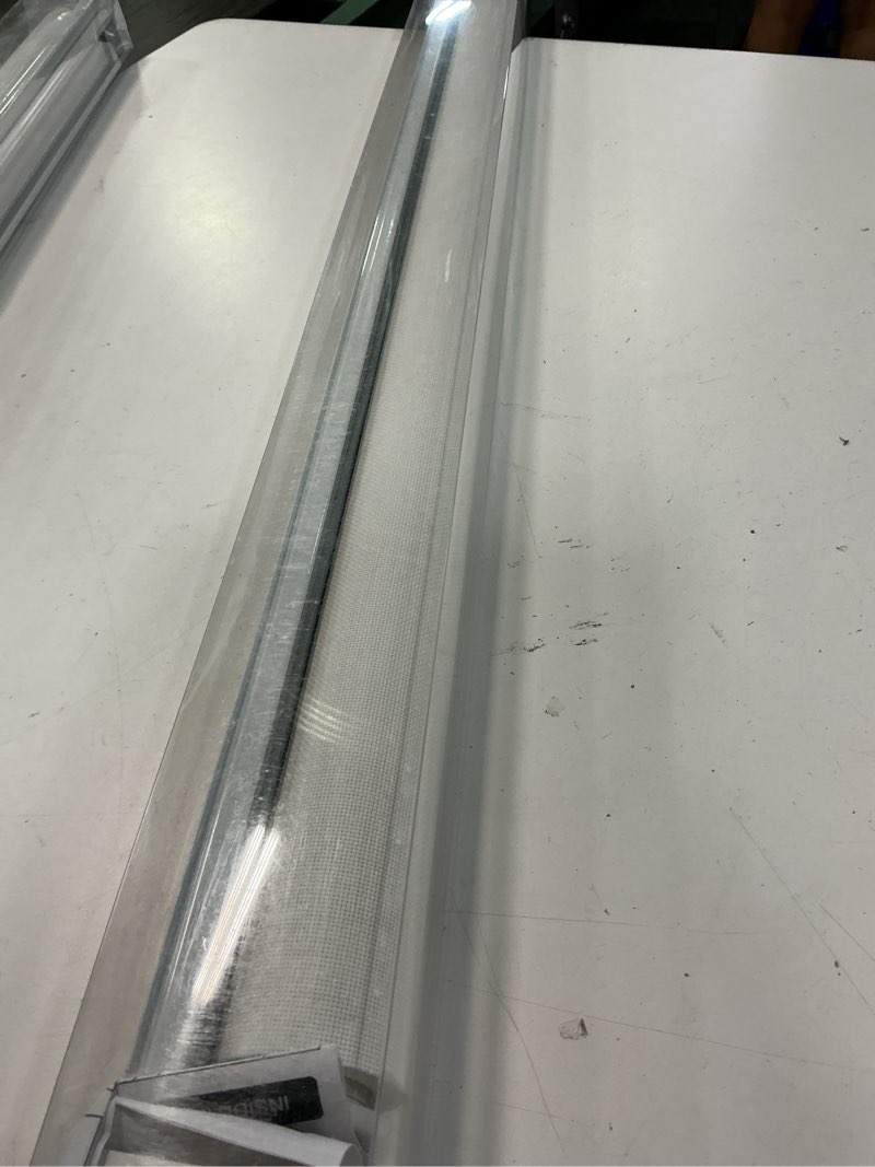 Condition photo showing Good Condition for cordless roller shades for windows,light filtering pull down blinds,solar screen door blinds,flame retardant uv protection fabric for home office (38\" w x 72\" h,solar white) solar white 38\"w x 72\"h