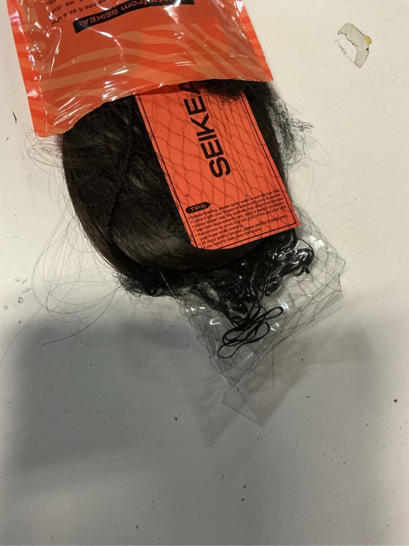Condition photo showing Good Condition for SEIKEA Upgraded Long Braid Ponytail Extension with Elastic Tie Straight Sleek Wrap Around Braid Hair Extensions Ponytail Natural Soft Synthetic Hairpiece Black Brown 30 Inch (After Braided 27 Inch) 1PCS 30 Inch (After Braided 27 Inch) 160 Gram Black Brown