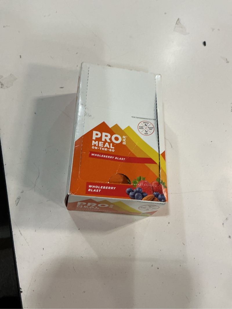 Condition photo showing Good Condition for (Exp may 28-2026)PROBAR - Meal Bar, Wholeberry Blast, Non-GMO, Gluten-Free, Healthy, Plant-Based Whole Food Ingredients, Natural Energy, 3 Ounce (Pack of 12)