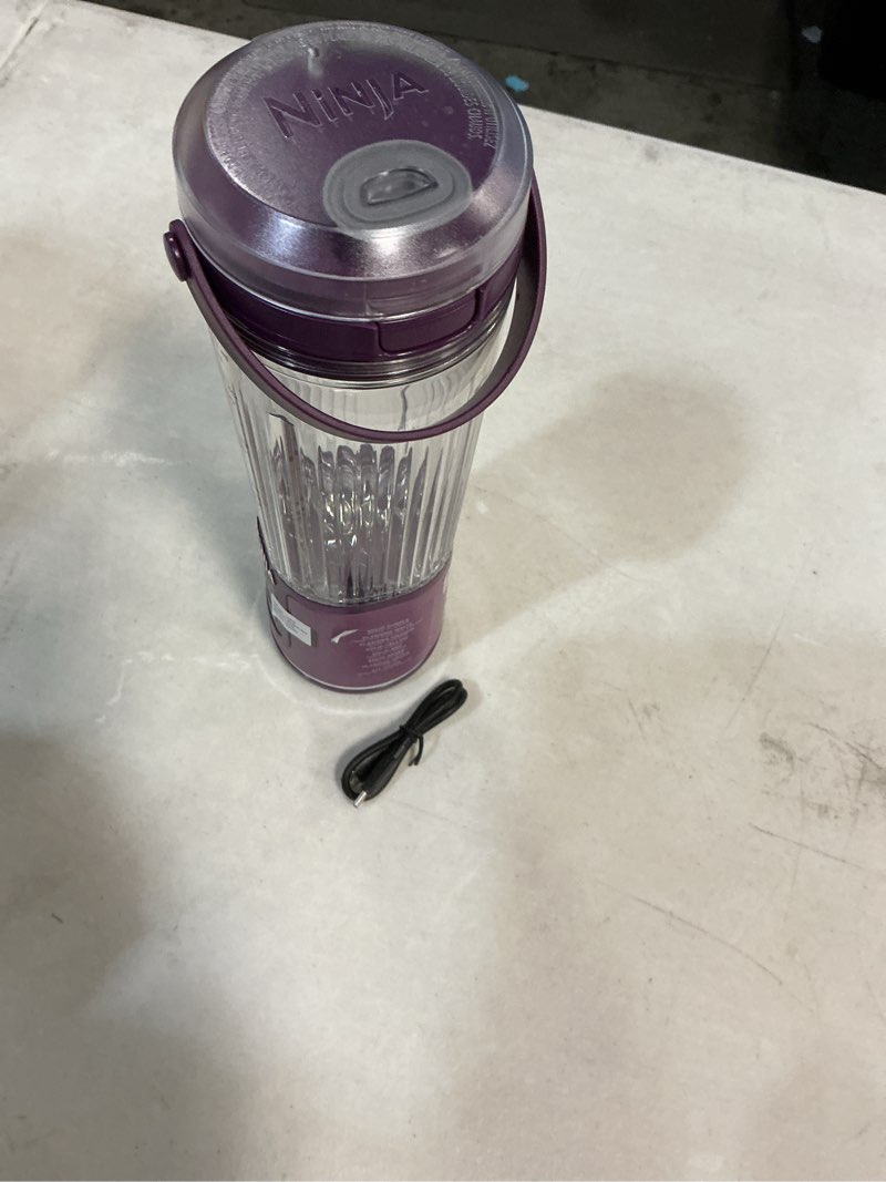 Condition photo showing Good Condition for ninja bc151pr blast portable blender, cordless, 18oz. vessel, personal blender-for shakes & smoothies, bpa free, leakproof-lid & sip spout, usb-c rechargeable, dishwasher safe parts, passion fruit