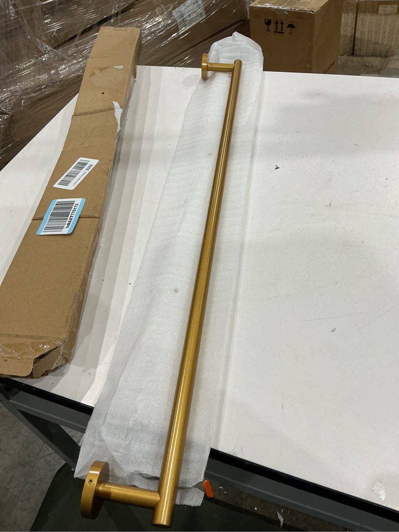Condition photo showing New/Like New for gerzwy stainless steel 33-inch bathroom towel bar gold towel rack wall mounted towel rail bath towel rod ag1101c85-be 32 inch (pack of 1) gold