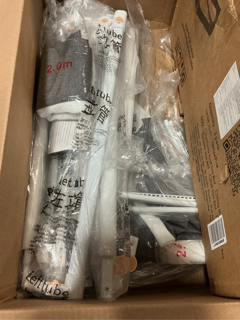 Condition photo showing Good Condition for 3-piece queen size bed rails for toddlers, with headboard rod -height adjustable baby' safety bed rails guard for queen size bed(3pack 78.7"x78.7"x59"-gray) grey queen size-78.7"x78.7"x59"