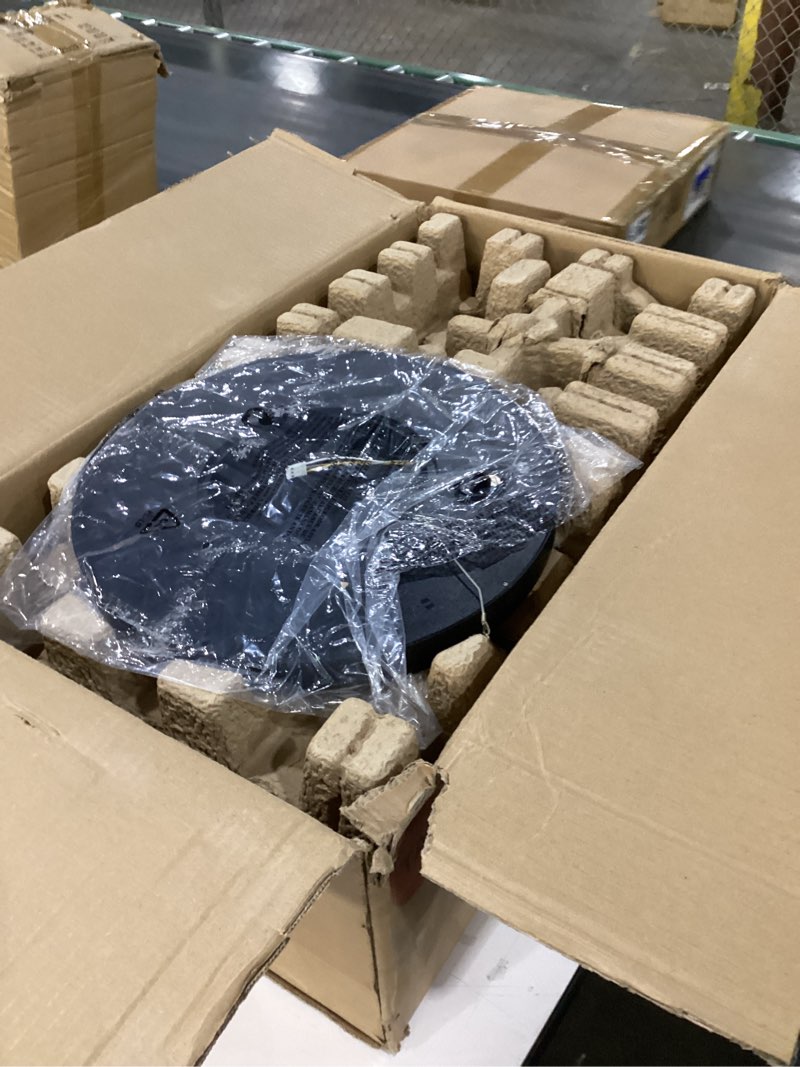 Condition photo showing New/Like New for TALOYA 52 inch Ceiling Fans with Lights and Remote, Low Profile Ceiling Fan with Light, Flush Mount, Reversible, 3CCT, Dimmable, Ultra Quiet Black Ceiling Fan for Bedroom Living Room Indoor Outdoor Black 52inch Standard