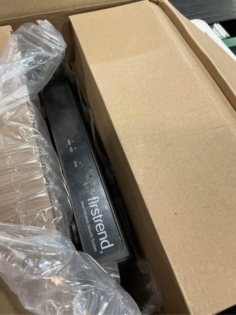 Condition photo showing As Is for firstrend 5mp wireless security camera system, 4 camera cctv kit with 2tb hdd, two-way audio, night vision, motion detection alerts,24/7 recording remote app viewing, indoor outdoor home security 2tb hard drive