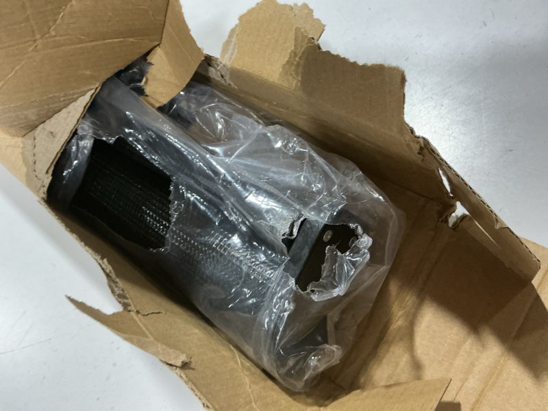 Condition photo showing As Is for Retractable Baby Gate for Stairs, 55" Wide Mesh Dog Gate Indoor, 34'' Tall Child Gate for Doorways, Hallways, Deck, Indoor Outdoor Pet Baby Safety Essentials for Home, Black Black 34'' Tall x 55'' Wide