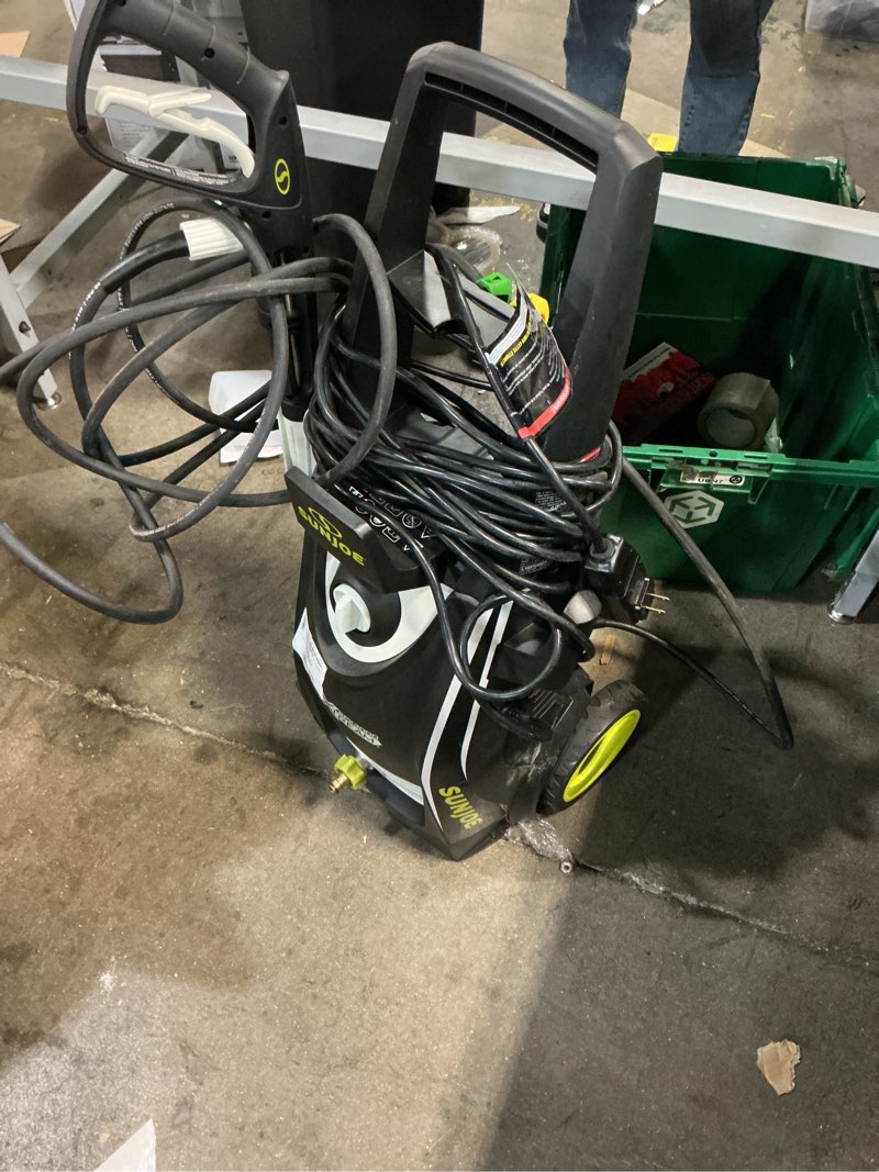 Condition photo showing As Is for 2200 psi 1.2 gpm 13 amp cold water xtream clean corded electric pressure washer