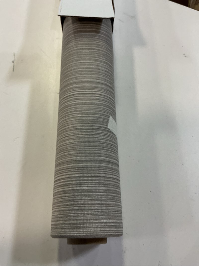 Condition photo showing Good Condition for fuku mon grasscloth fabric wallpaper 24" x 394" textured mocha gray thick linen classic neutral grassweave contact paper for walls cabinets bedroom counter top liners fireplace
