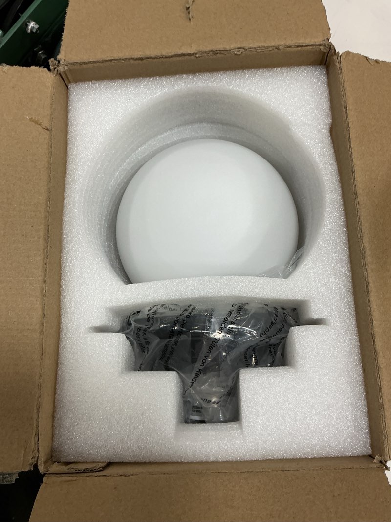 Condition photo showing Good Condition for wall sconces, 1 light modern globe sconce in matte black, wall light for bedroom bathroom living room & hallway vanity lighting, ceiling light fixture matte black 1-light