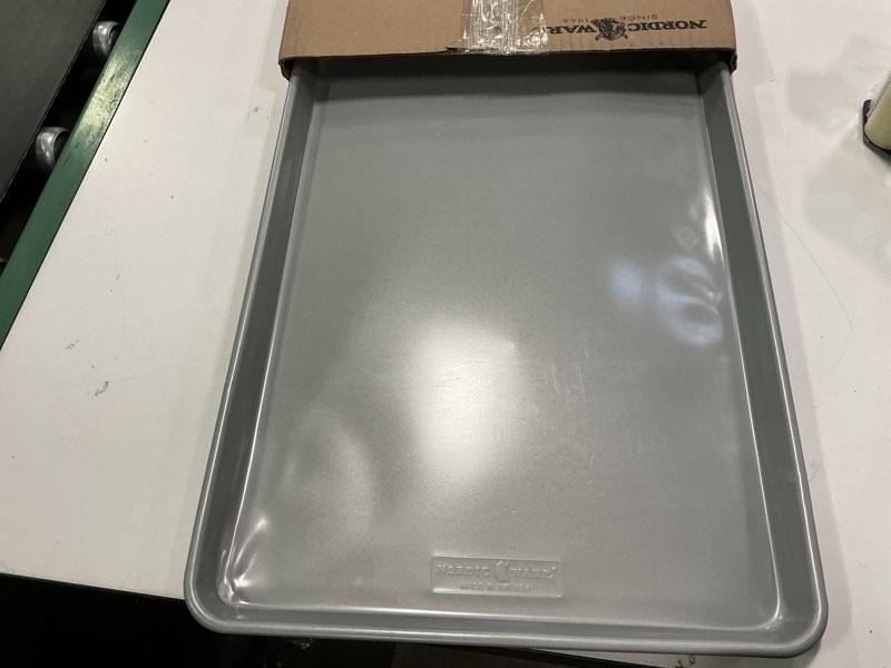 Condition photo showing As Is for Nordic Ware Brilliant™ Colorful Bakeware 21 x 15 Extra Large Sheet Pan, Nonstick made without PFAS o