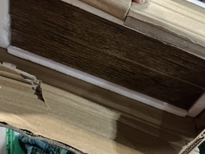 Condition photo showing New/Like New for qeeig floating shelves for wall 35.4" long - wall mounted shelf bathroom kitchen living room bedroom farmhouse home decor display bookshelf large 35.4 x 9.3 inch set of 2, rustic brown (008-90bn) 35.4" a. brown