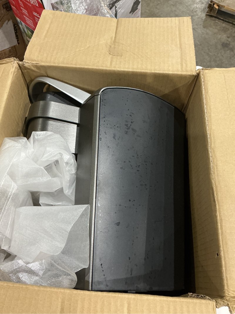 Condition photo showing As Is for keurig k-elite single serve k-cup pod coffee maker, with strength and temperature control, iced coffee capability, 8 to 12oz brew size, programmable, brushed slate