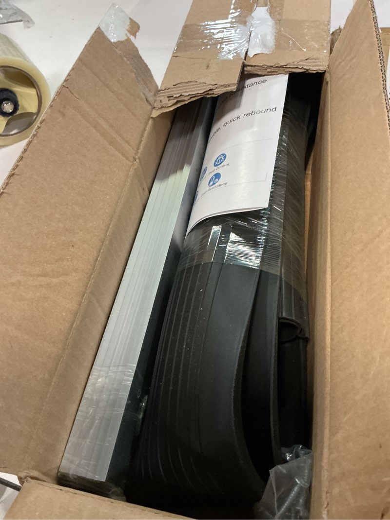 Condition photo showing Good Condition for 8 ft garage door seal bottom kit - heavy duty epdm rubber u+o ring weather stripping with pre-drilled aluminum track, universal replacement stops rain, drafts & pests, easy to install