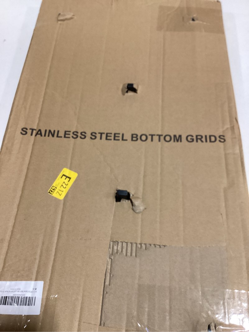 Condition photo showing New/Like New for kitchen sink grid and sink protectors, stainless steel sink grids for bottom of kitchen sinks, 26" x 14" with rear drain for single bowl sinks 26" x 14 1/16"