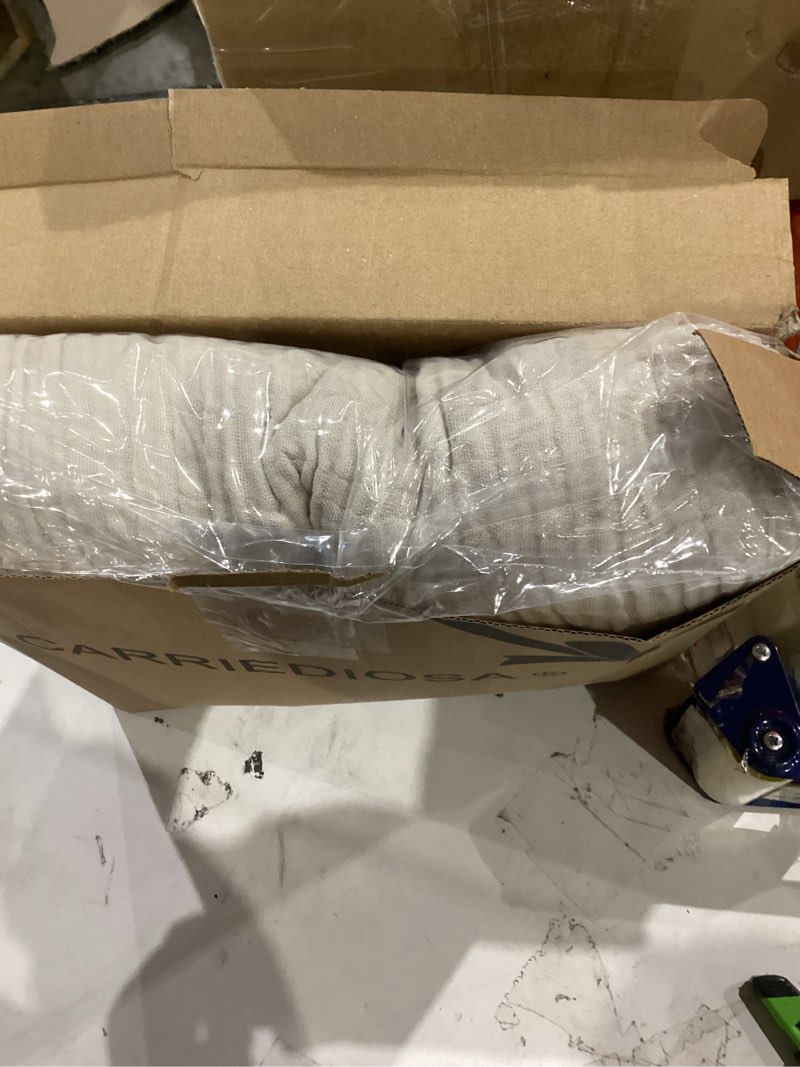 Condition photo showing New/Like New for Carriediosa 100% Cotton Muslin Throw Blanket 66" X 90" Twin XL Size?4-Layers Summer Gauze Throws for Bed Couch?Soft Lightweight Breathable Linen Blankets Bedspread for Adults All Season?Khaki Khaki Twin XL