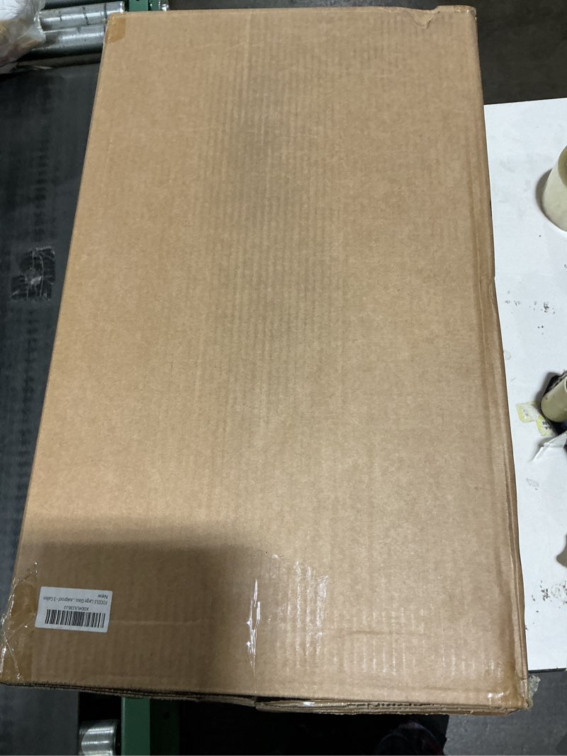 Condition photo showing Good Condition for FOODLE Large Glass Drink Dispenser with Spigot - Glass Beverage Dispenser with Stand - Perfect for Parties & Catering - Pitcher for Lemonade, Water, Sangria, Punch & Juice - Leakproof Spout - 3 Gallon