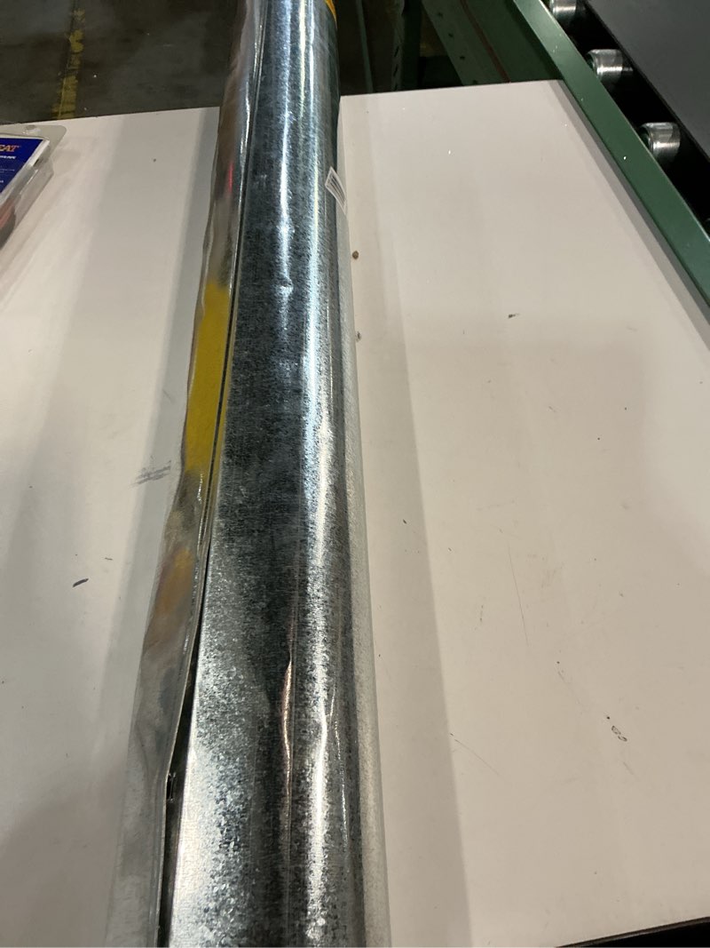 Condition photo showing As Is for IMPERIAL 4-in x 60-in Galvanized Steel Round Duct Pipe