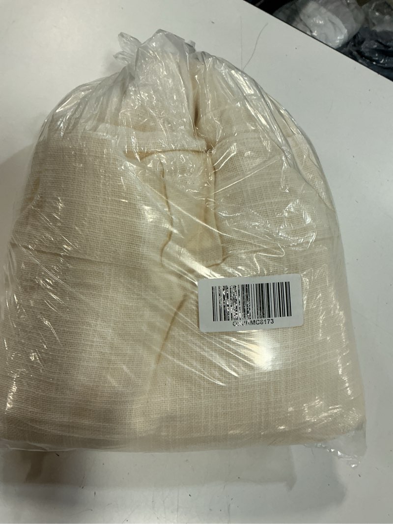 Condition photo showing Good Condition for cotton sheer curtain set (set of 2), 48x96, ivory