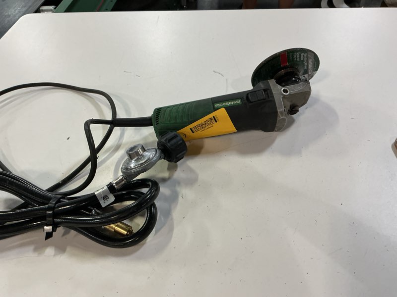 Condition photo showing As Is for metabo w1080 -125 angle grinder 4-1/2"/5" - 10,000 rpm - 10.0 amp 4007430209849