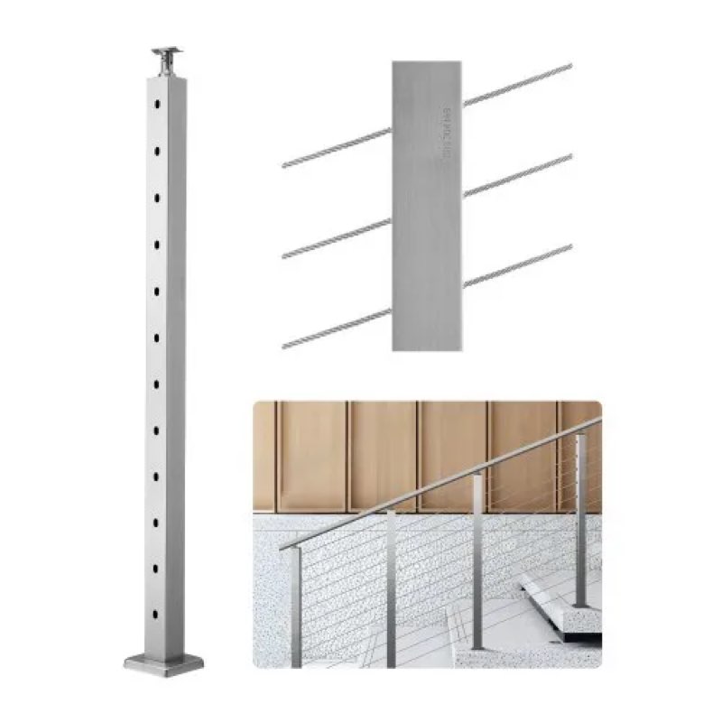 vevor cable railing post, stair railing post