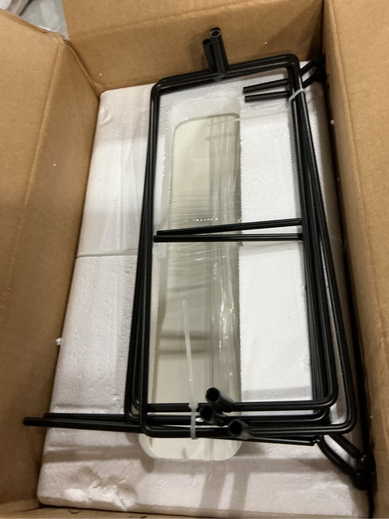 Condition photo showing Good Condition for malacasa 3 tier serving trays for party, porcelain serving platters and trays, 12 inch tiered tray stand, fruit tray, trays for serving food, white dessert stand with collapsible sturdier metal rack white 12 inch