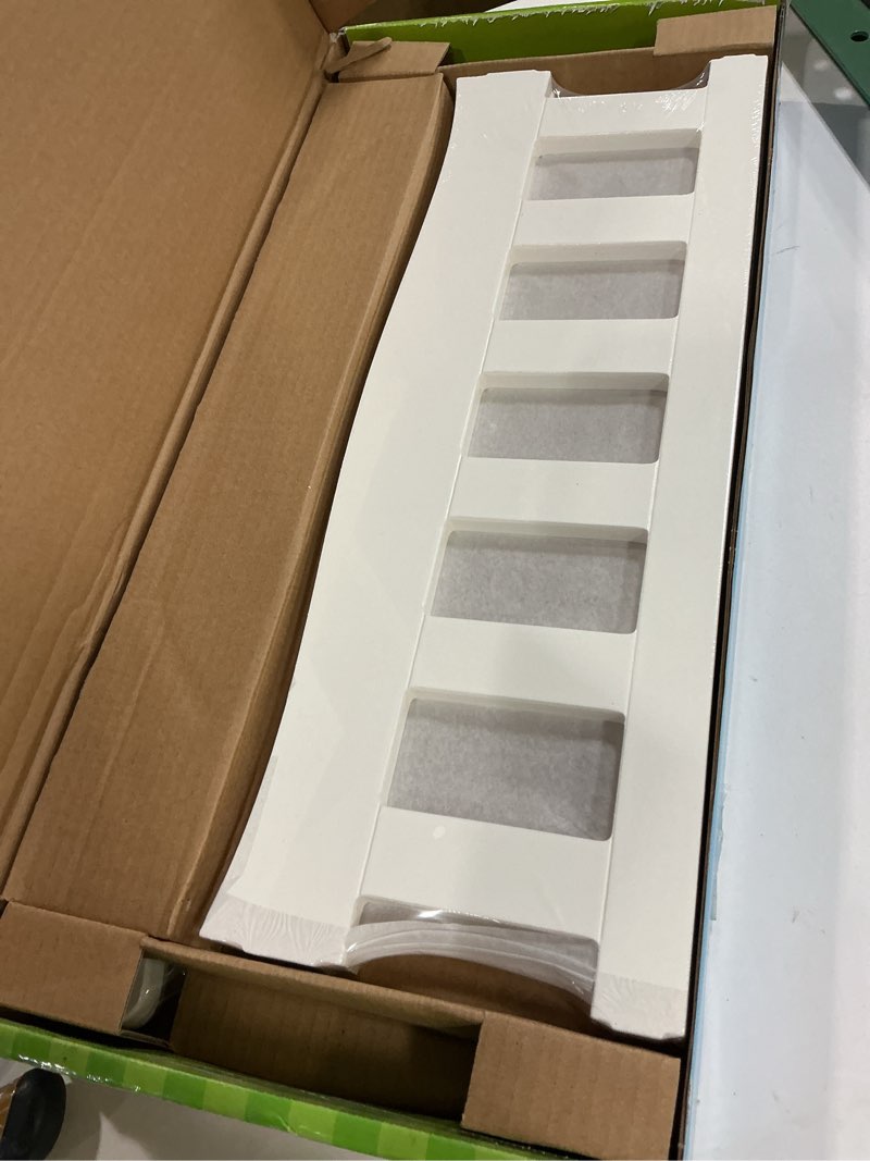 Condition photo showing Good Condition for Melissa & Doug Mine to Love Wooden Play Cradle for Dolls, Stuffed Animals - White