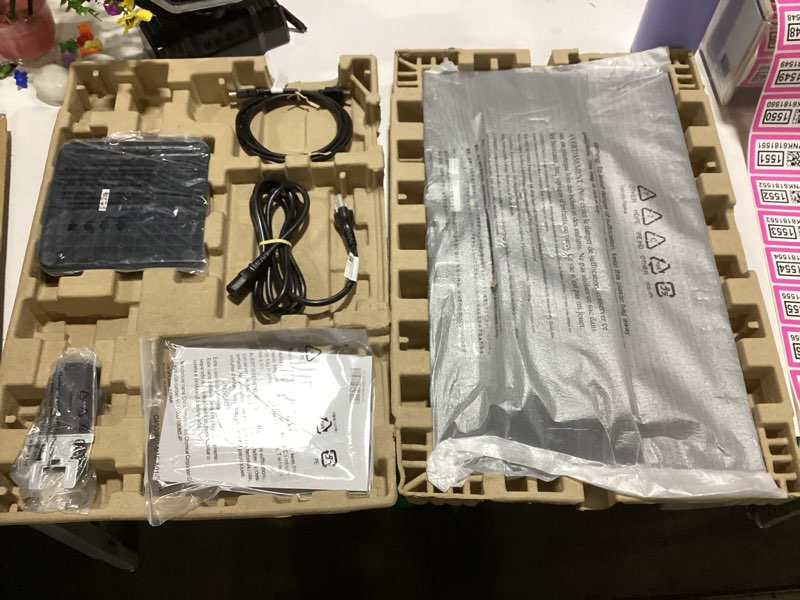 Condition photo showing As Is for screen display damaged lenovo l24-4e - office monitor - 23.8" fhd ips display - 100hz refresh rate - 4 ms mprt - 99% srgb - raven black - tilt stand 24" fhd 100hz