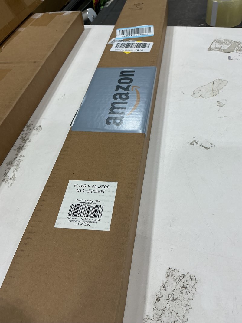 Condition photo showing New/Like New for lazblinds cordless cellular shades, no tools no drill light filtering honeycomb shades pleated blinds for windows, 30 1/2'' w x 64'' h, dovy grey light filtering-dove grey 30 1/2'' w × 64'' h