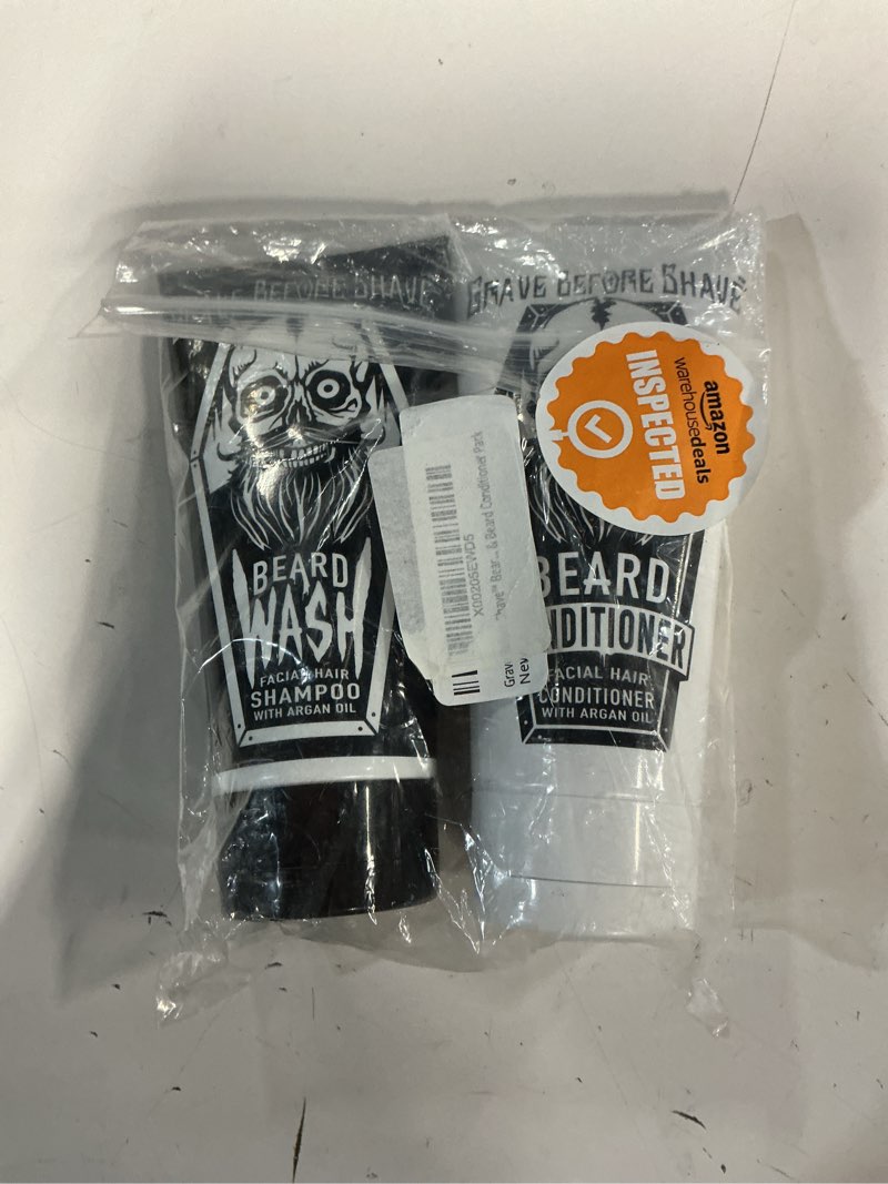 Condition photo showing Good Condition for grave before shave™ beard wash & beard conditioner pack