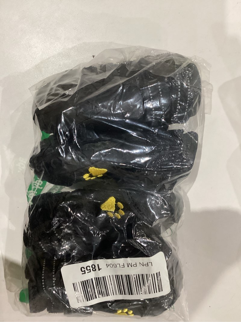 Condition photo showing Good Condition for xsy&g dog boots,waterproof dog shoes,dog booties with reflective rugged anti-slip sole and skid-proof,outdoor dog shoes for medium to large dogs 4pcs-size5 size 5:?2.7''x2.2'')(l*w) for 41-60 lbs black